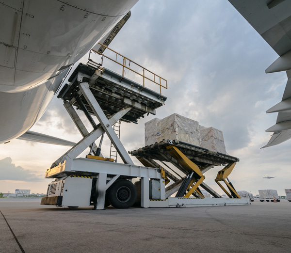 Air Cargo being loaded